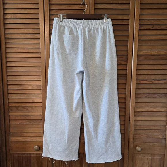 Ultra Flirt Light Gray Wide Leg Sweat Pants - Picture 2 of 6